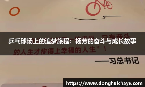 乒乓球场上的追梦旅程：杨芳的奋斗与成长故事